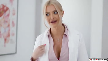 Preview 1 of German Orgasm Jacky Female - Big tits doctors masturbate during break