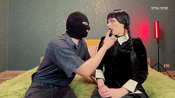 Preview 1 of Youjis Indo - Wednesday Addams gets fucked in her tight pink asshole by Xavier&#039_s big cock