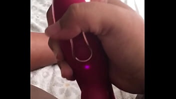 Preview 2 of Romi Rain Making Love - Cami Love fucks her pussy with a gifted thrusting vibrator