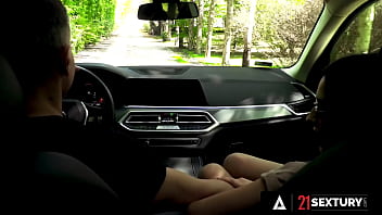 Preview 1 of Plain Wife Anal - 21 SEXTURY - Alyssa Bounty Makes Her Boyfriend Pull Over For An Anal Quickie
