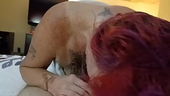 Preview 1 of He Cum Twice Inside - Slut with big tits and pink hair gets fucked pov