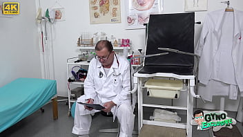 Preview 1 of Xxxn Desi Indian 14 Yer Sil Pyak - Pretty teen dancer Adelle Sabelle gyno exam by freaky doctor