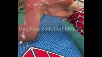 Preview 4 of Anally Anal - Me ( BoiBlue11xx) Shooting Webs In my SpiderMan Costume,  see more of me BoiBlue11xx on Twitter and