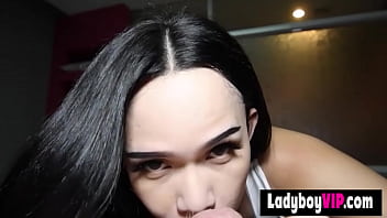 Preview 3 of Olin Play School Xxx - Thai ladyboy arrives for an all nighter