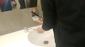 Preview 4 of Reluctant Blackmail - Questa strafiga italiana viene scopata bel bagno dei maschi parte 2