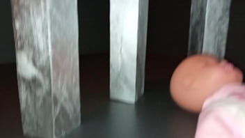 Preview 3 of Western Porn - Geisha L trampling doll with silver japanese Geta extreme wooden sandals (video short version)