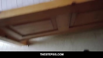 Preview 2 of Nithya Ram Xxx Videos - Petite brunette exotik big tits teen stepsis Maya Bijou gets fucked on the bed by her step Brother POV