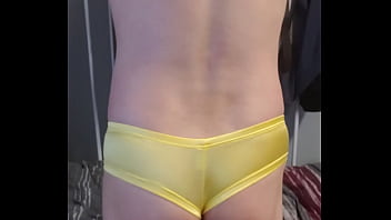 Preview 1 of Rajni Ki Chudai Video - Golden yellow underware underpant