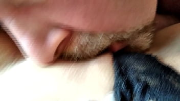 Preview 2 of Sex Kora - Bald sucks a dildo,  and then fucks his perky slut with it!