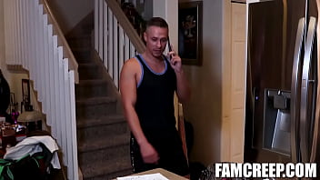 Preview 1 of Only Paley - Aston Springs Caught Fapping By His Stepbrother Angel Ventura