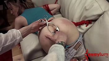 Preview 2 of Real Fucking While Sleeping - Ass eating BDSM slave is bound and fucked