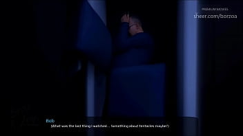 Preview 3 of Nano Syrian - 61 &ndash_ My step Dad almost caught me fucking her wife in his double-bed (Dubbing - Milfy City)
