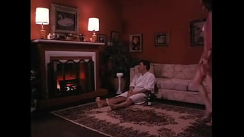 Preview 1 of Fuck Boss Is Wife - Couple fuck in the living room under the light erotic and amazin cum