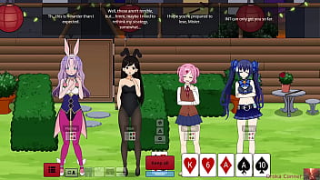 Preview 2 of Syberian Cutie - Strip Poker Gone Wild When She Started Touching Herself