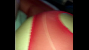 Preview 2 of Super Young 18 Yo Girl - red pantyhose pussy cumshot
