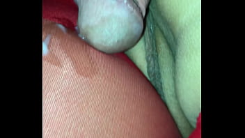 Preview 3 of Super Young 18 Yo Girl - red pantyhose pussy cumshot
