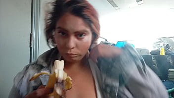 Preview 4 of Wwwx Videos Com In - Ginger Paris Sucking And Playing With Banana