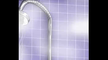 Preview 1 of Kirsty Blue Transparent - {Space Panda} Caulifla takes a shower (Dragon ball super)