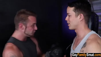 Preview 2 of Best Hd Fuckdownlod - Gay stepbrothers fuck in the gym