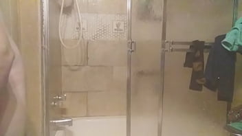Preview 4 of Forced Rape Japnees - first time Verified model westlloyd showering with 12inch cock sleeve sleeve on