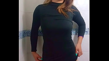 Preview 1 of Hd Paris Lincoln Anal - Pissing Bella Takes a Stand in the Bathroom