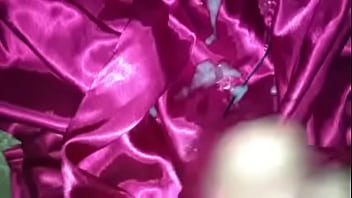 Preview 4 of Fast Nait Fak - Hot Pink Satin Pajamas With Black Piping