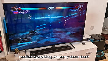 Preview 4 of Miasara Nasuha Kena Jolok - Stepsister fucks with brother&#039_s best friend while stepbrother plays videogames (squirt at min. 10.35) - English subtitles - Undress Saga ep. 03