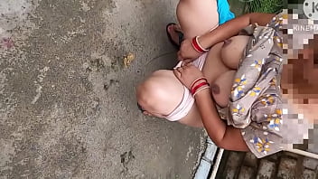Preview 3 of Dad Er Outdoor Blackmail - desi village gaon ki dehati ladki ne choot dikhaya