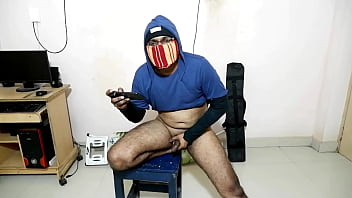 Preview 2 of Big Eel In Ass - In a room just non stop handjob while watching porn