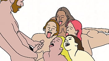 Preview 4 of Luisa Jaramillo Donna Mod - Lucky guy cartoon