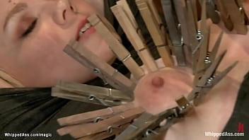 Preview 3 of New Movi - Gagged blonde lesbian ass whipped