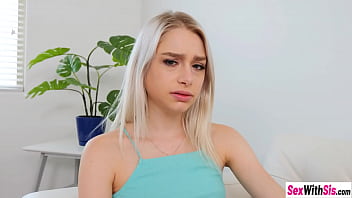 Preview 1 of Book Market - My sexy blonde stepsis Scarlett Hampton sucking my big dick and taking pictures of blowjob