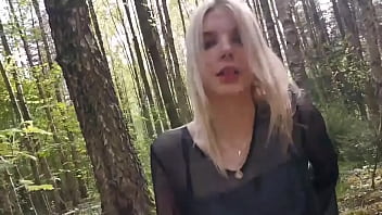 Preview 3 of Forced Cave - Mia Delor got a dick in the forest and a full face of cum