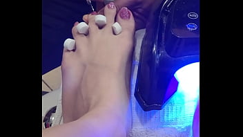 Preview 3 of Aoi Lchigo - Toes being painted ts