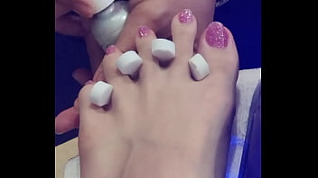 Preview 4 of Aoi Lchigo - Toes being painted ts