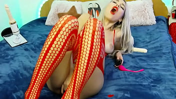 Preview 4 of Zarn Khan Xxx - Long-haired blonde pussy masturbation,  bright squirting,  girl flows