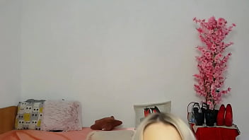 Preview 4 of Cocoa And Ball Torture - Cheerleader strokes her pussy and anal with 3 dildos and cums