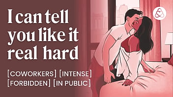 Preview 1 of Maghrabi Porn - Cock-hungry coworker teases me at work | Colleague hardcore hotel fuck | ASMR spanking naughty coworker
