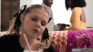 Preview 1 of Arab Girls Xxxii Com - Teen stepdaughter seduces black stepdad