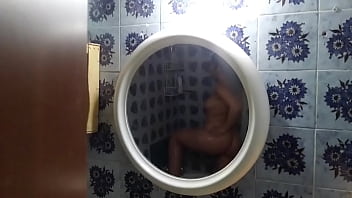 Preview 3 of Pakistani Sil Pack Sex - Watching on my Stepsister in the Shower,  Hidden Camera