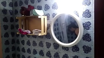 Preview 1 of Pakistani Sil Pack Sex - Watching on my Stepsister in the Shower,  Hidden Camera