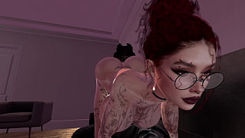 Preview 1 of Bhabhi Sexy Hindi Story - Second Life black man fucks red head white woman on her couch
