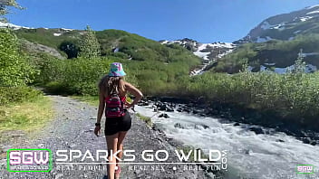 Preview 1 of Lesbian Feet Workshop - Fucking on a closed trail in Alaska