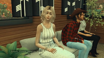 Preview 1 of Hijab Girls Tour - Sims 4. Merry Farmers. Part 4 - Big black friend