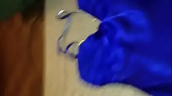 Preview 1 of Www Voyeurtube Brasil - Hot Blue Satin Prom Dress