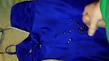 Preview 4 of Www Voyeurtube Brasil - Hot Blue Satin Prom Dress
