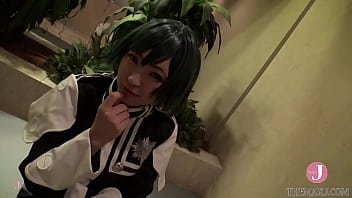 Preview 1 of Amcik Trasi - [Hentai Cosplay] Secret Meeting with a Beautiful Girl in Costume Play. She gives a passionate blowjob with her body lit up by electric masturbation. - intro