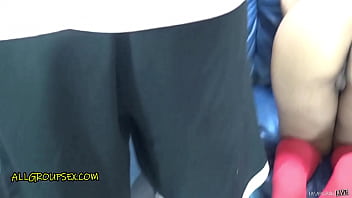 Preview 1 of Sister Brother Xxx Sex Slips Mod - Sara Jay &amp_ Honky Kong Make Big Brown Booty Latina Cum Multiple Times - All Group Sex