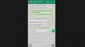 Preview 3 of Is Study - Chat caliente por wasap con chica tinder infiel