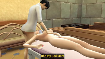 Preview 3 of Bold Xxx Vidoes - Stepmom Asks Her Masseur&#039_s Stepson To Give Her A Massage After She Suddenly Visited Him At Work
